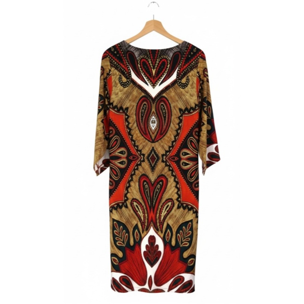 Chico’s Empire Print Sheath Dress - Picture 7 of 14
